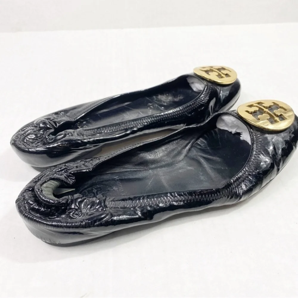 TORY BURCH Reva Patent Leather Ballet Flats